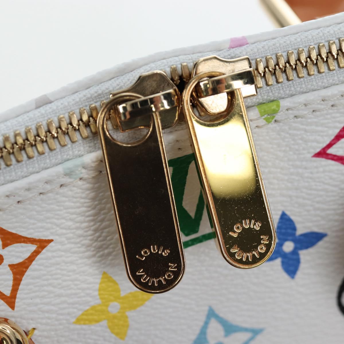 LOUIS VUITTON Multicolor Alma GM Hand Bag White M40441 LV Auth 192463SAV