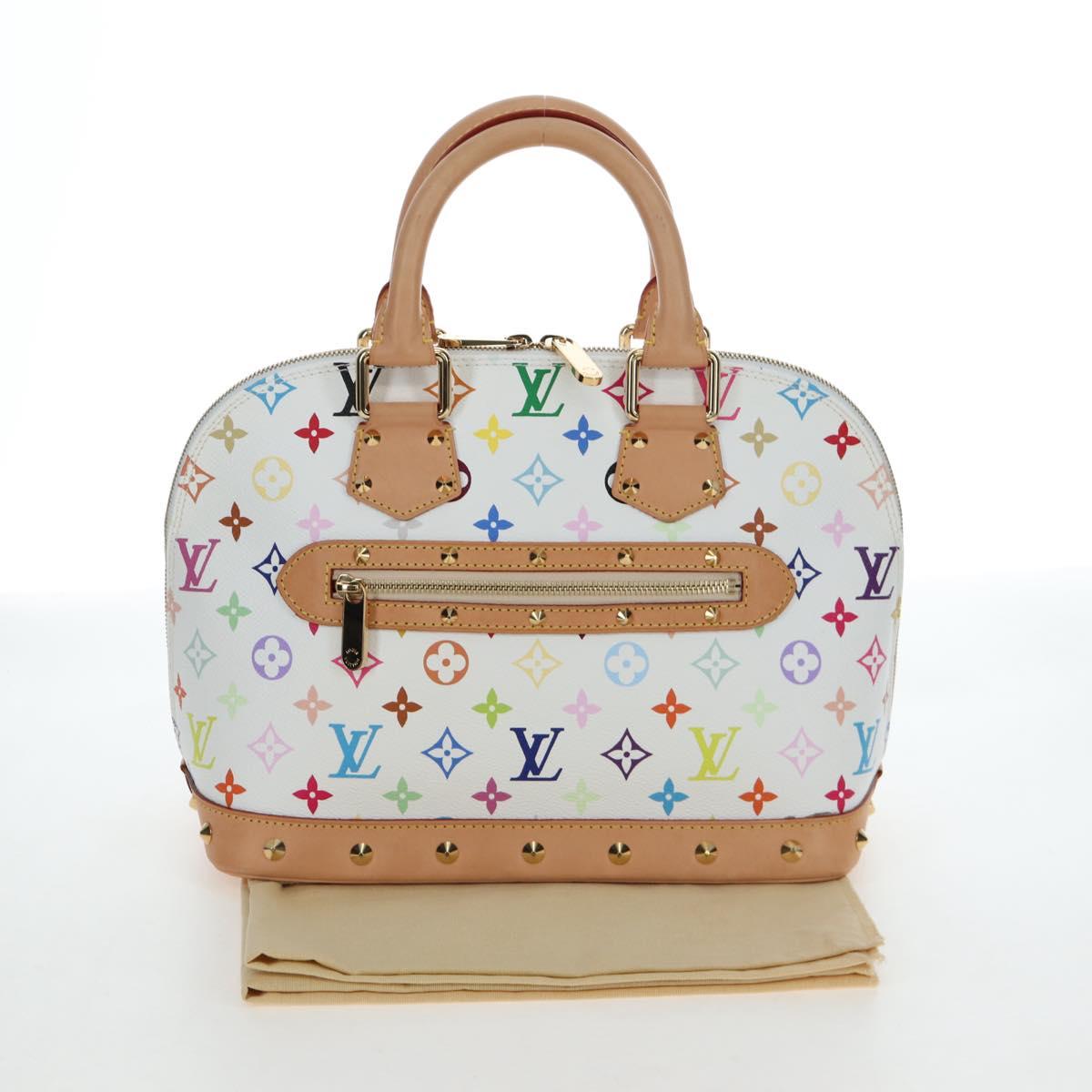 LOUIS VUITTON Multicolor Alma GM Hand Bag White M40441 LV Auth 192463SAV