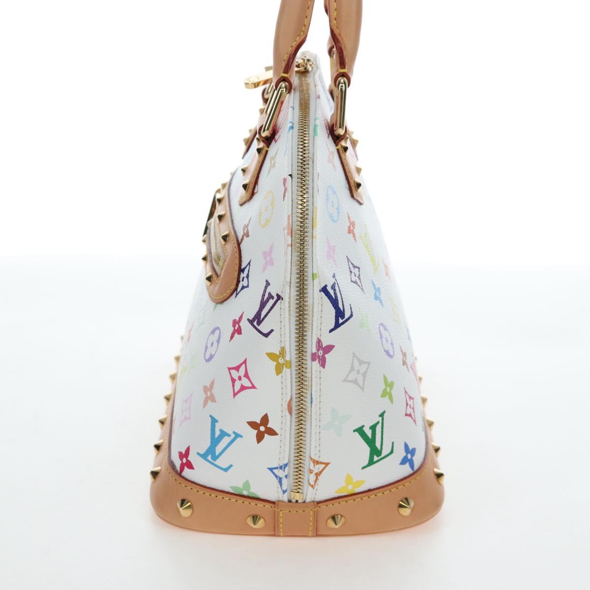 LOUIS VUITTON Multicolor Alma GM Hand Bag White M40441 LV Auth 192463SAV