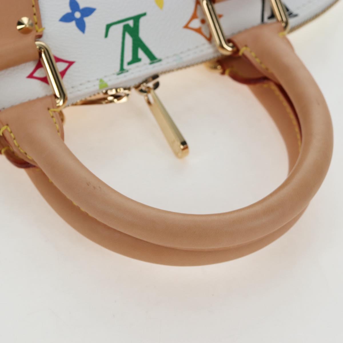 LOUIS VUITTON Multicolor Alma GM Hand Bag White M40441 LV Auth 192463SAV