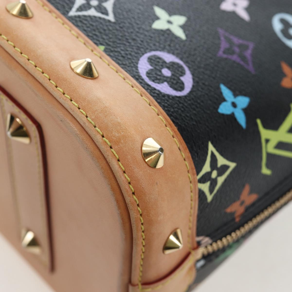 LOUIS VUITTON Monogram Multicolor Alma Hand Bag Black M92646 LV Auth 192464V