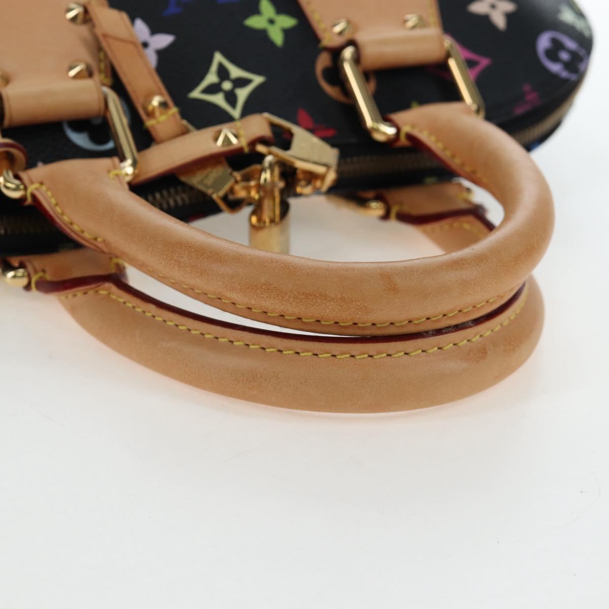 LOUIS VUITTON Monogram Multicolor Alma Hand Bag Black M92646 LV Auth 192464V