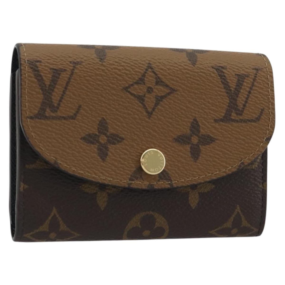 LOUIS VUITTON Monogram Reverse Porte Monnaie Rosary Purse M82333 LV Auth 192466M