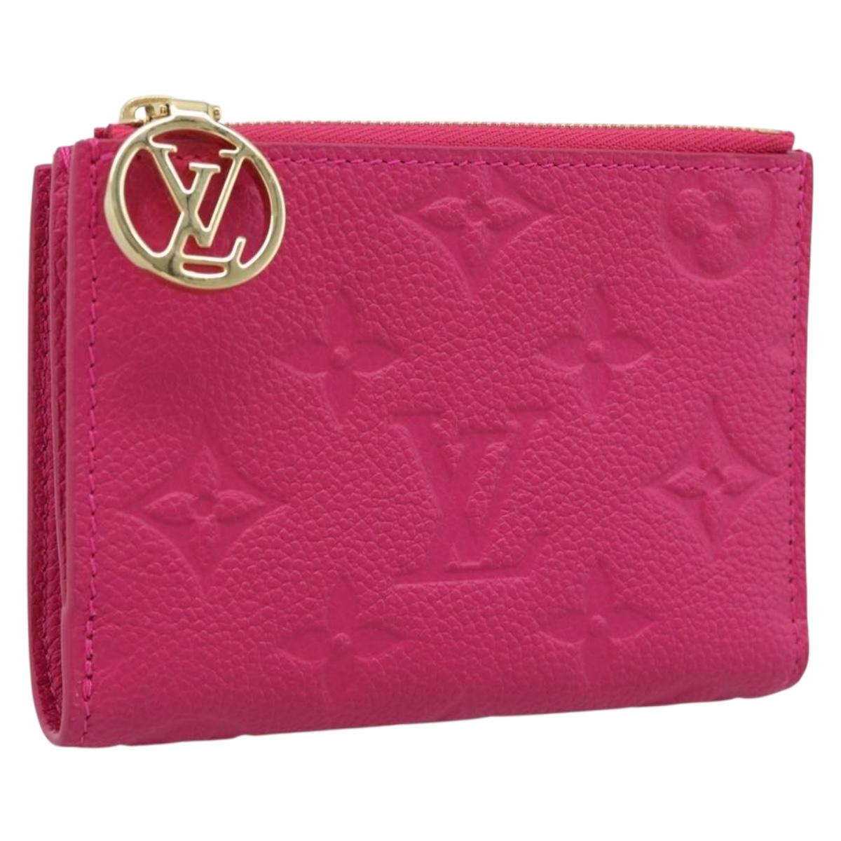 LOUIS VUITTON Monogram Empreinte Portefeuille Lisa Frozen Orchid LV Auth 192468M