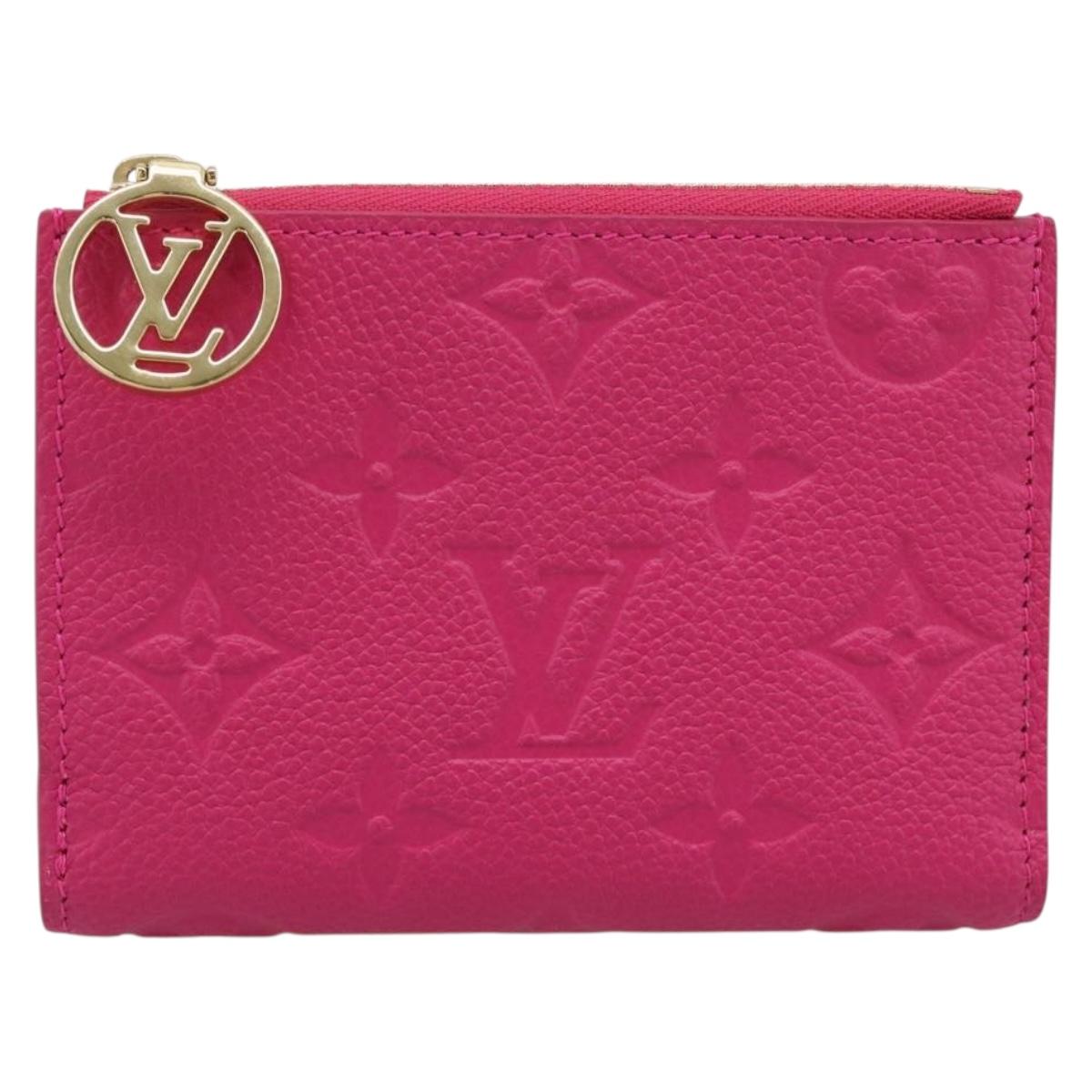 LOUIS VUITTON Monogram Empreinte Portefeuille Lisa Frozen Orchid LV Auth 192468M