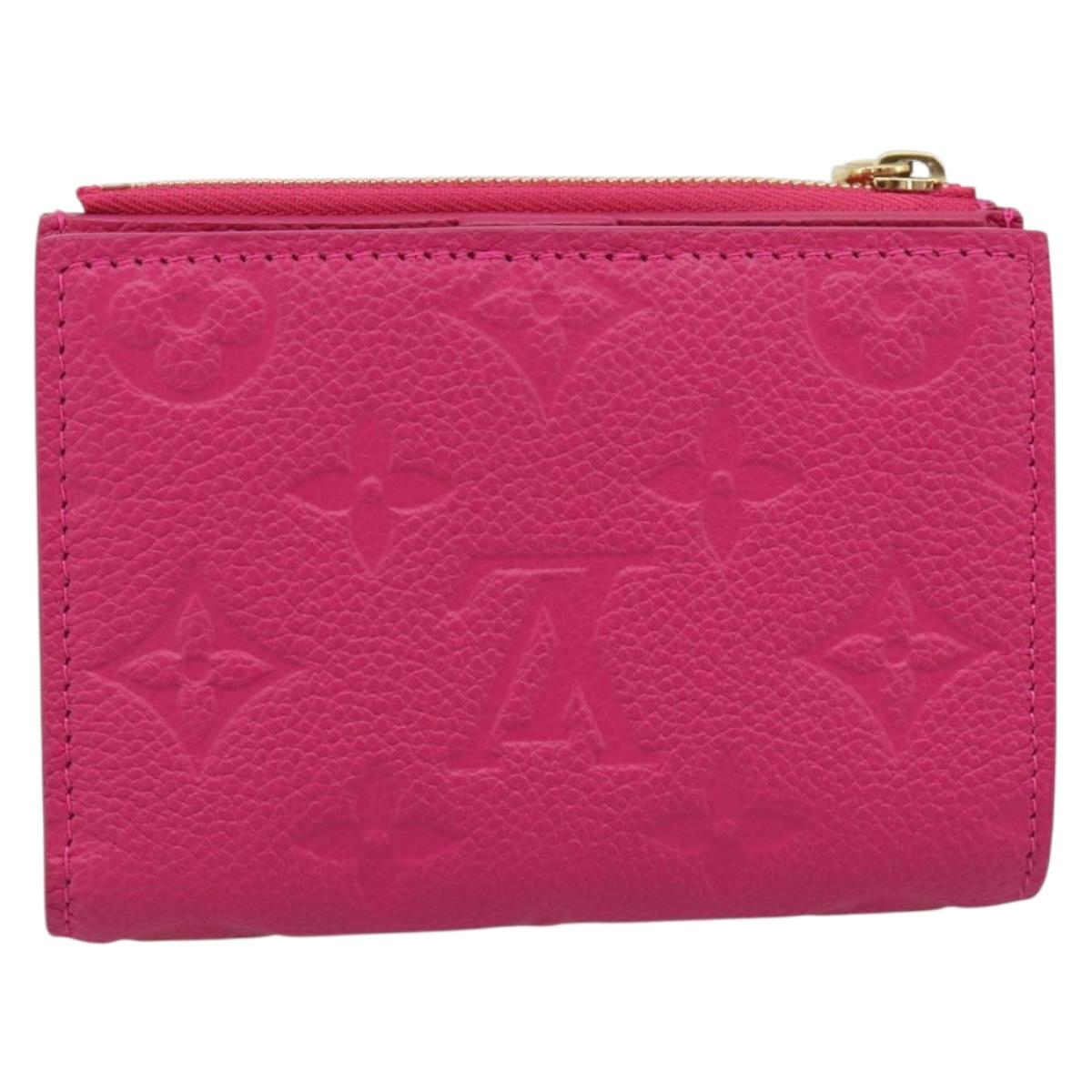 LOUIS VUITTON Monogram Empreinte Portefeuille Lisa Frozen Orchid LV Auth 192468M