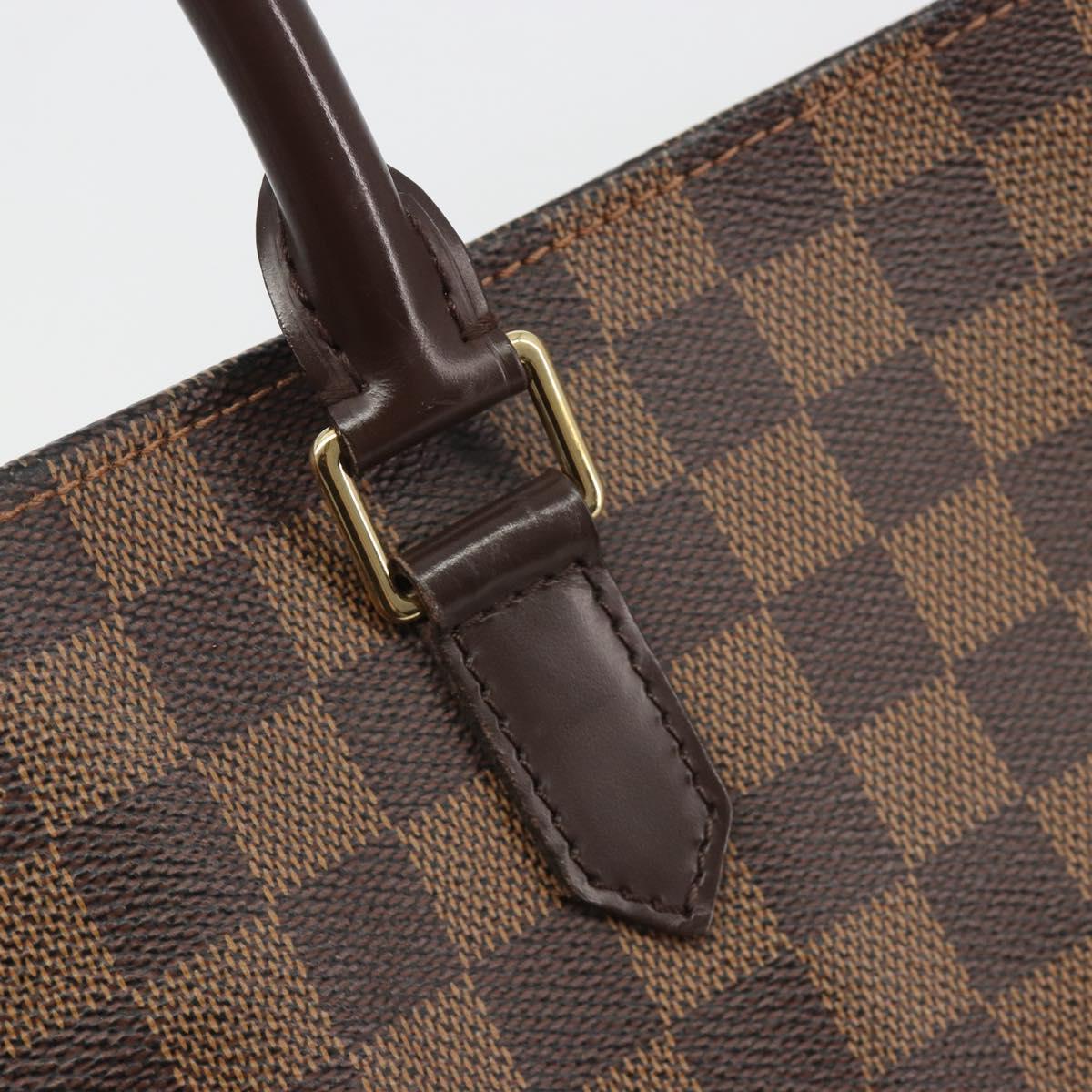 LOUIS VUITTON Damier Ebene Sac Plat Hand Bag N51140 LV Auth 192476V