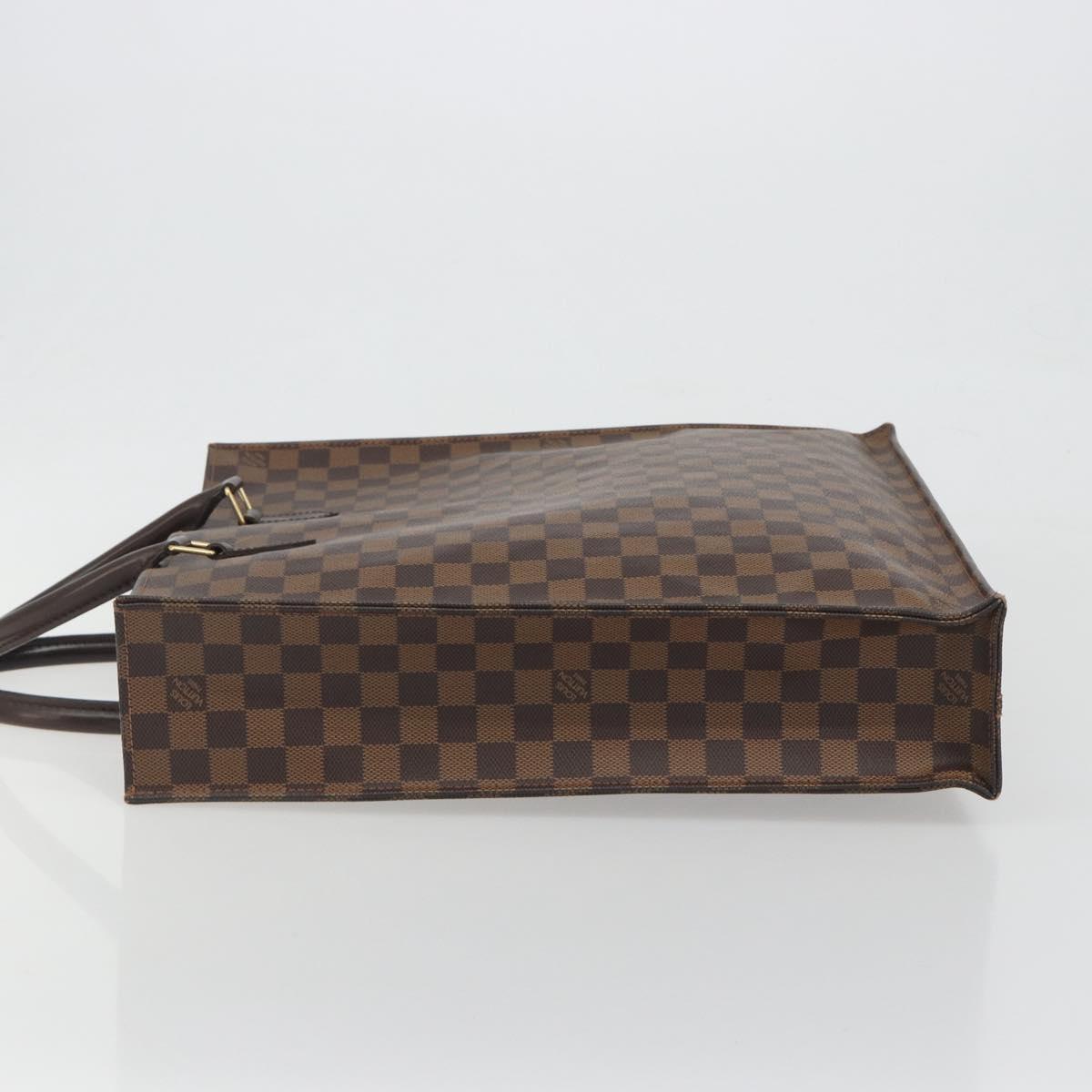 LOUIS VUITTON Damier Ebene Sac Plat Hand Bag N51140 LV Auth 192476V