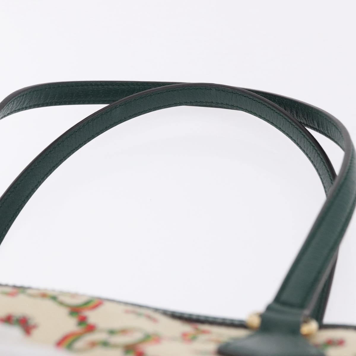GUCCI Ofidia Tote Bag Canvas Green Gold 676681 Auth 192482V