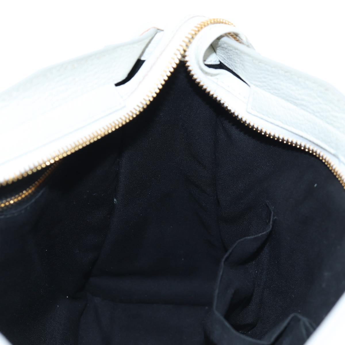 BALENCIAGA Classic Metallic Edge City Bag Leather 2way White 432831 Auth 192488M