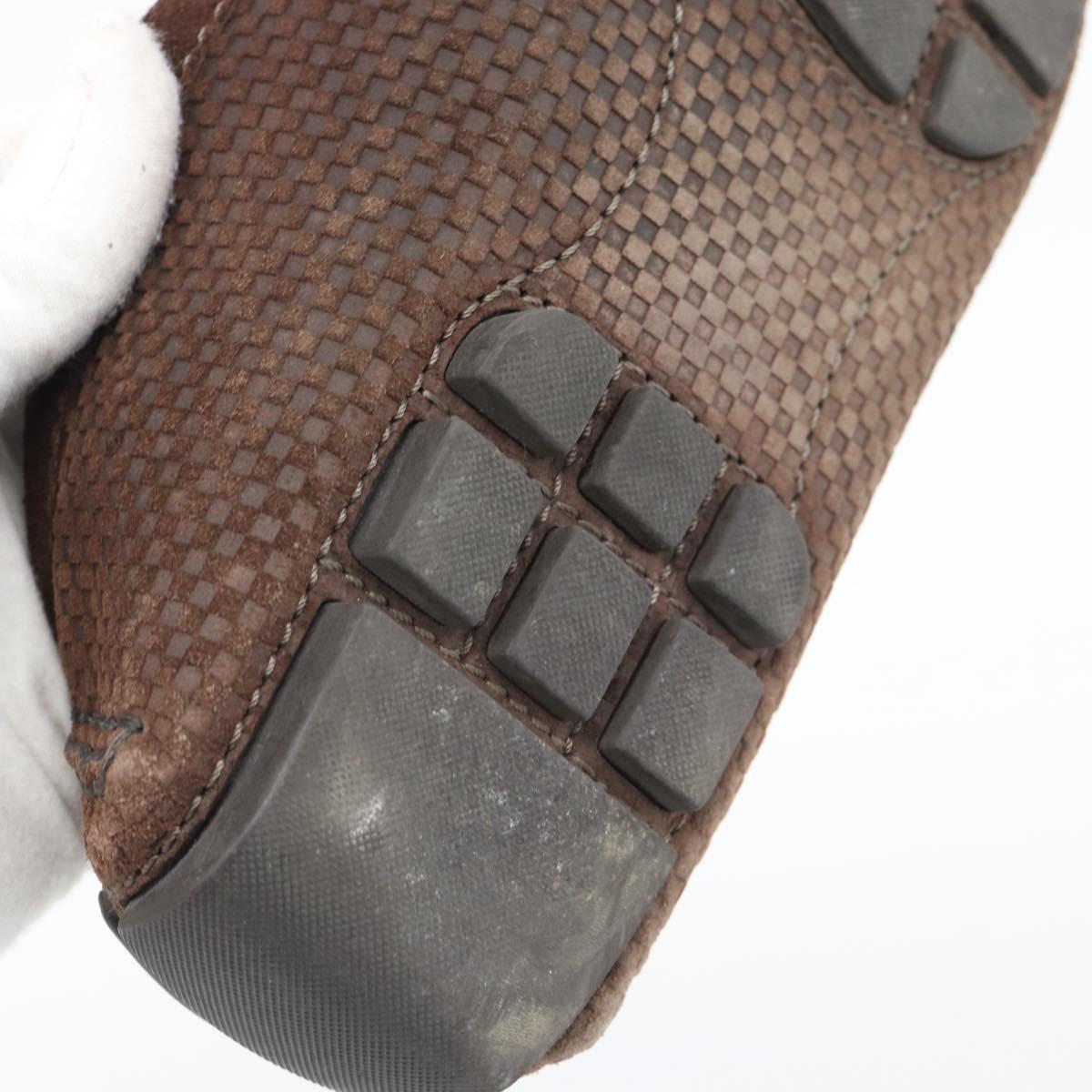 LOUIS VUITTON Monte Carlo line Driving Shoes Brown LV Auth 192495A