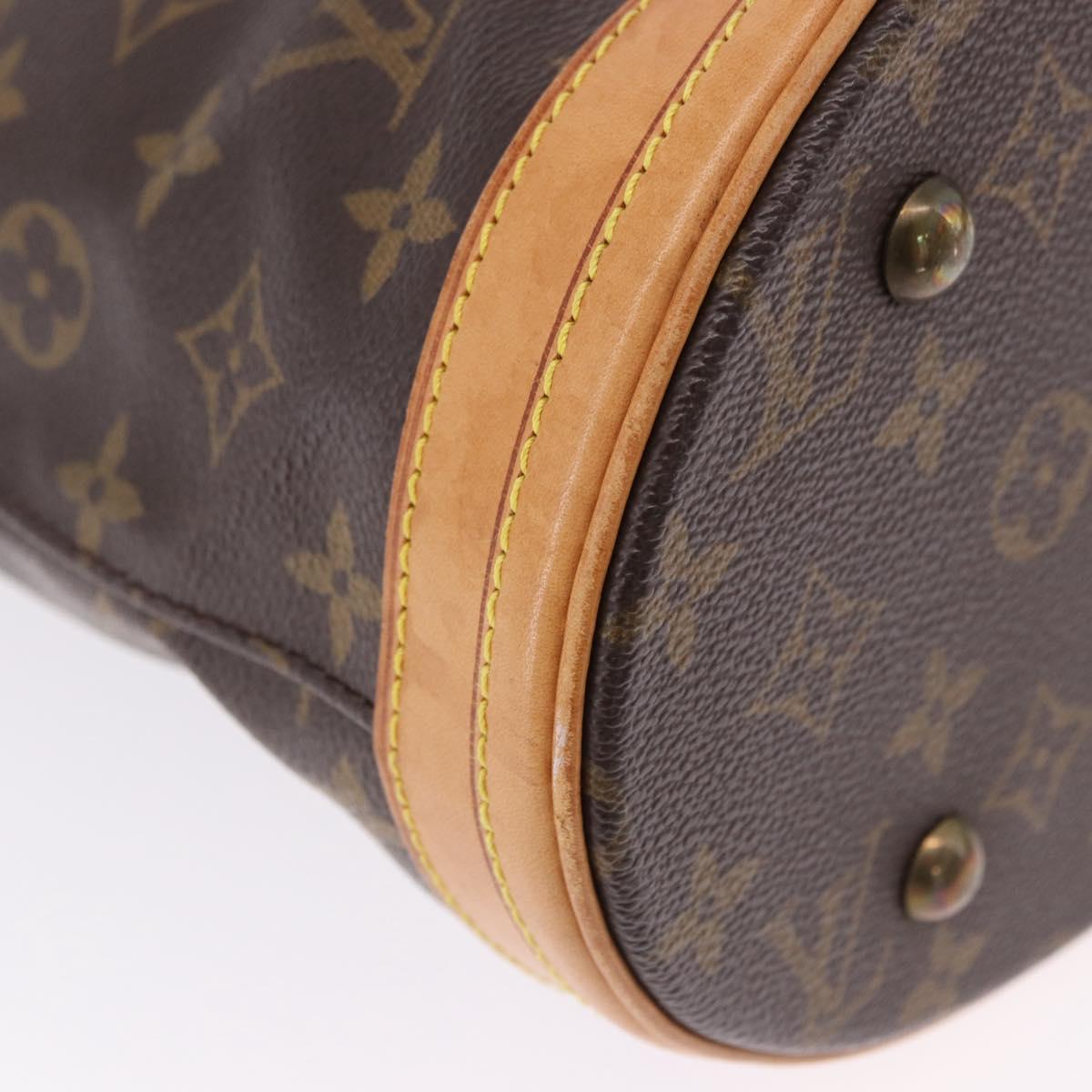 LOUIS VUITTON Monogram Bucket PM Shoulder Bag M42238 LV Auth 192498A