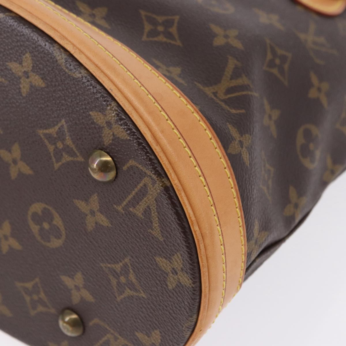 LOUIS VUITTON Monogram Bucket PM Shoulder Bag M42238 LV Auth 192498A