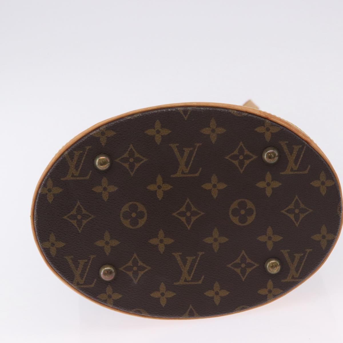 LOUIS VUITTON Monogram Bucket PM Shoulder Bag M42238 LV Auth 192498A