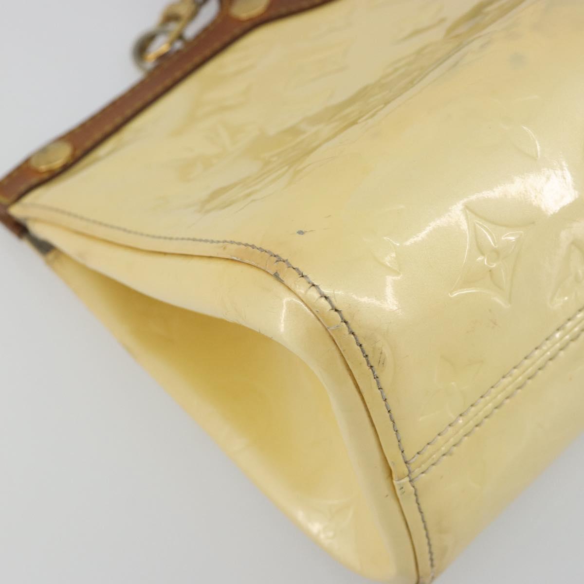 LOUIS VUITTON Monogram Vernis Roxbury Drive Hand Bag Perle M91374 LV Auth 192500