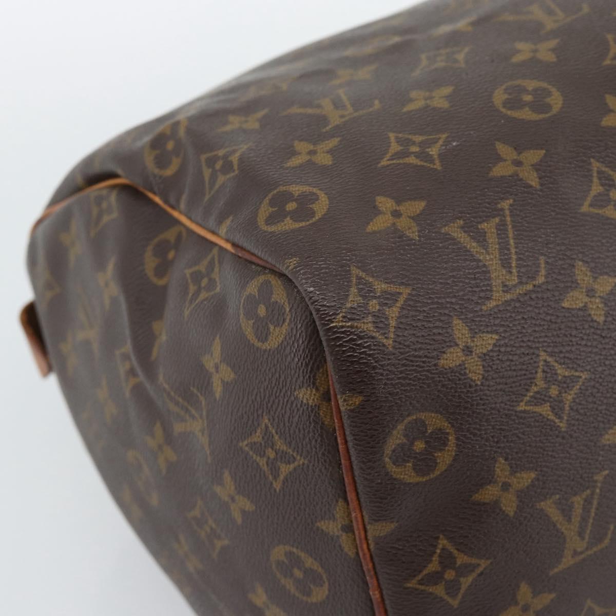 LOUIS VUITTON Monogram Speedy 35 Hand Bag M41524 LV Auth 192510