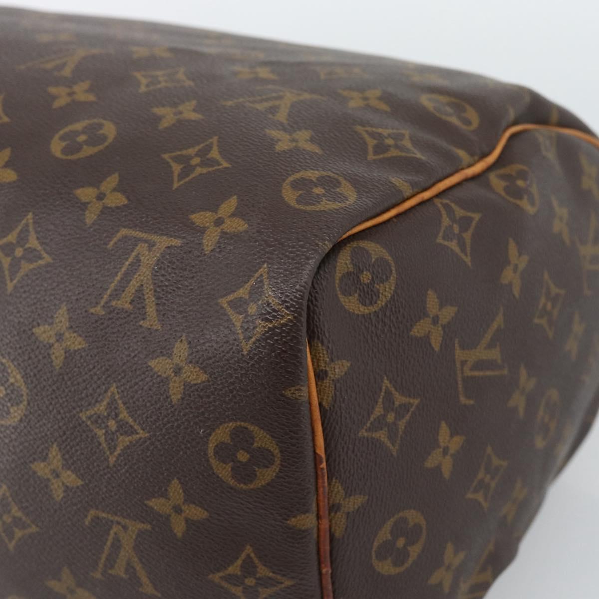 LOUIS VUITTON Monogram Speedy 35 Hand Bag M41524 LV Auth 192510