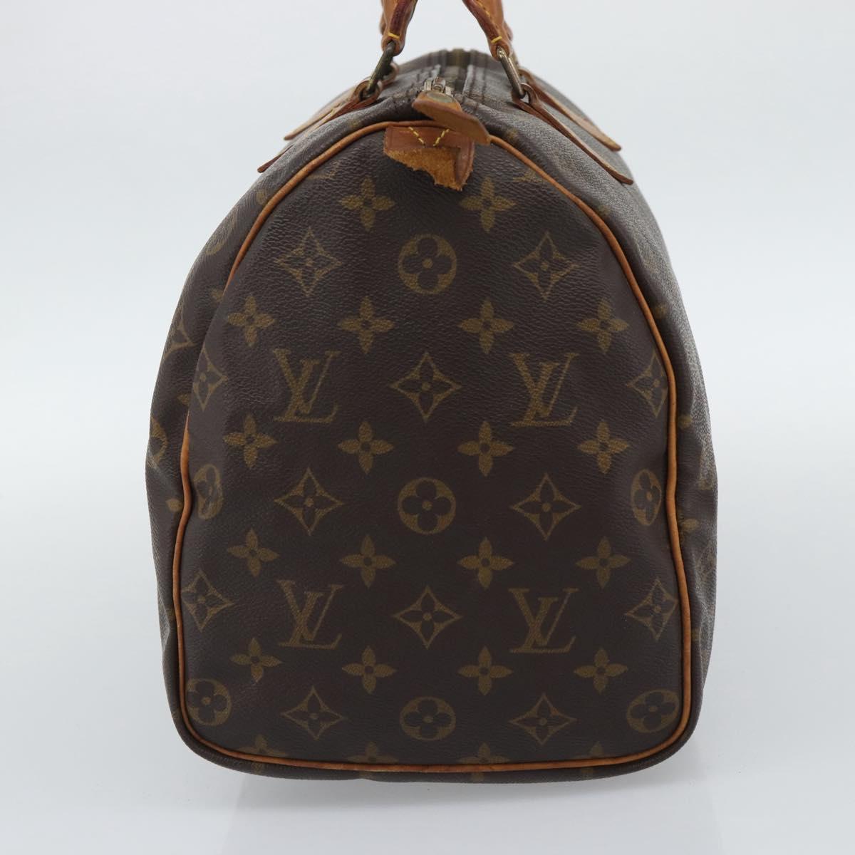 LOUIS VUITTON Monogram Speedy 35 Hand Bag M41524 LV Auth 192510