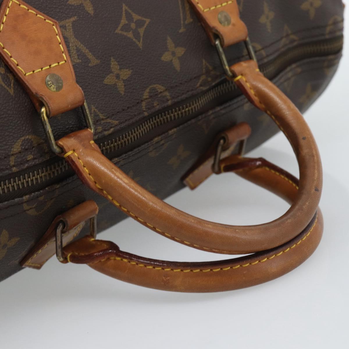 LOUIS VUITTON Monogram Speedy 35 Hand Bag M41524 LV Auth 192510
