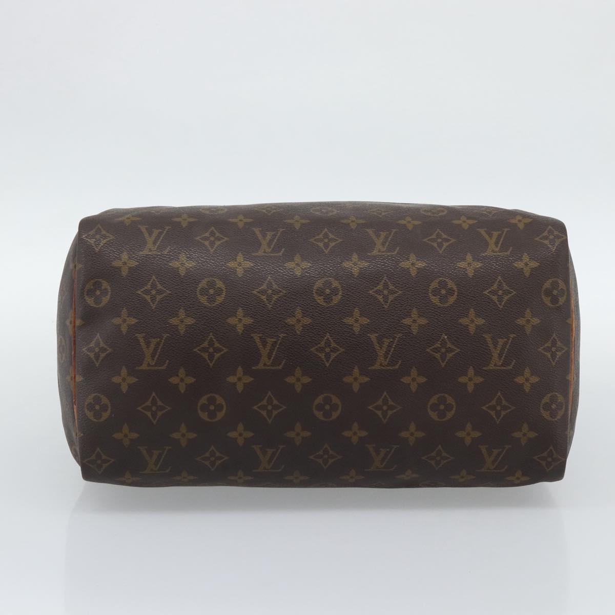 LOUIS VUITTON Monogram Speedy 35 Hand Bag M41524 LV Auth 192510