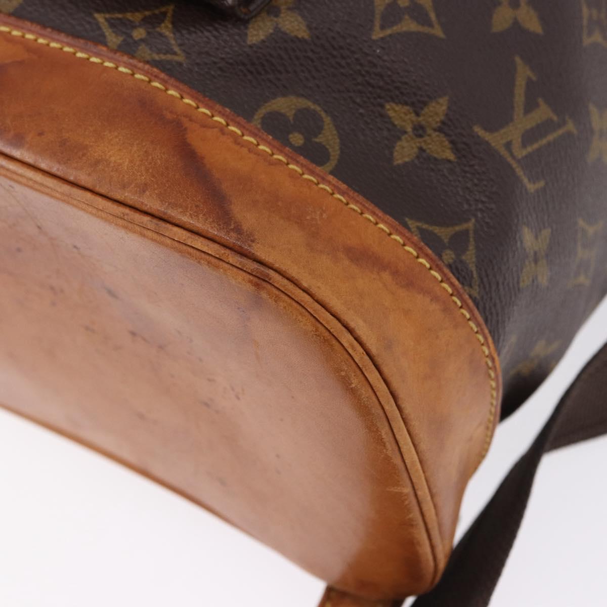LOUIS VUITTON Monogram Montsouris GM Backpack M51135 LV Auth 192512