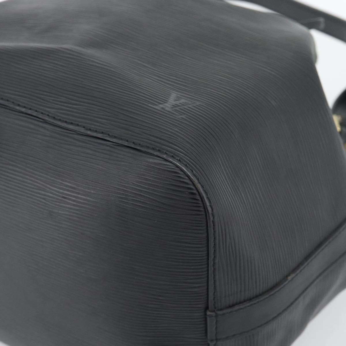 LOUIS VUITTON Epi Petit Noe Shoulder Bag Black M44102 LV Auth 192515