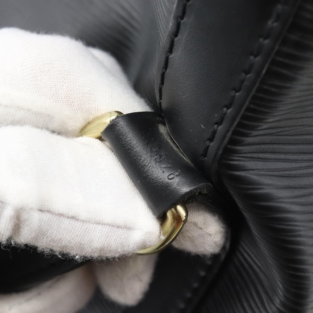 LOUIS VUITTON Epi Petit Noe Shoulder Bag Black M44102 LV Auth 192515