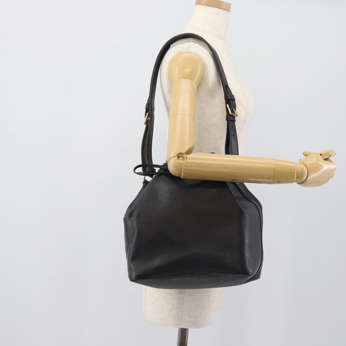 LOUIS VUITTON Epi Petit Noe Shoulder Bag Black M44102 LV Auth 192515