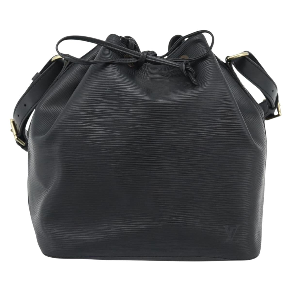 LOUIS VUITTON Epi Petit Noe Shoulder Bag Black M44102 LV Auth 192515