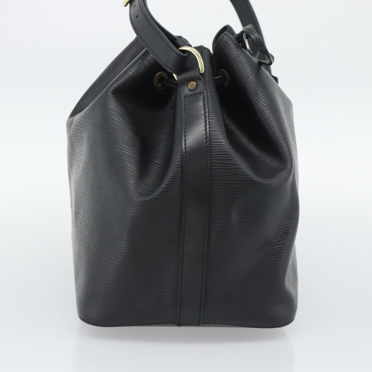 LOUIS VUITTON Epi Petit Noe Shoulder Bag Black M44102 LV Auth 192515