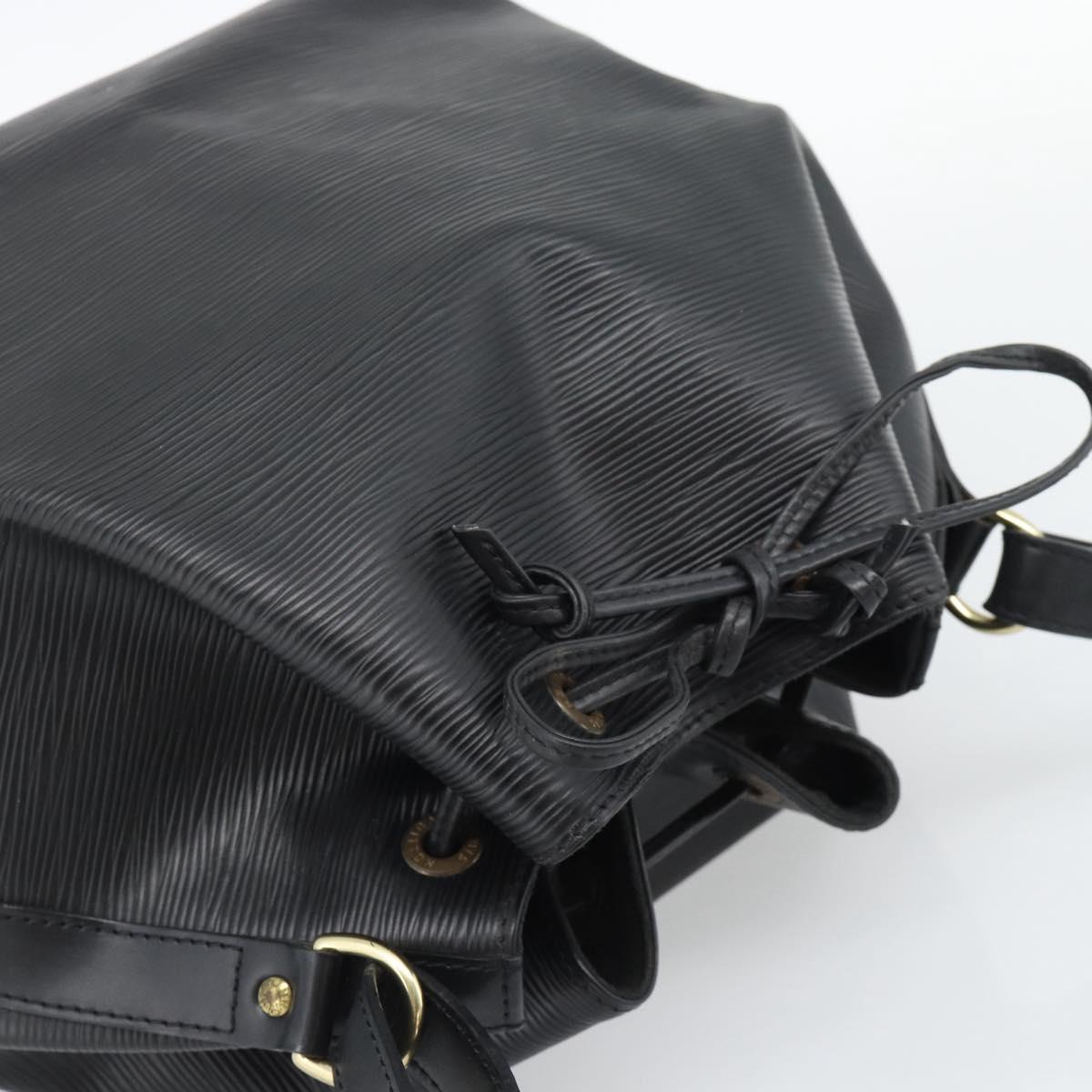 LOUIS VUITTON Epi Petit Noe Shoulder Bag Black M44102 LV Auth 192515