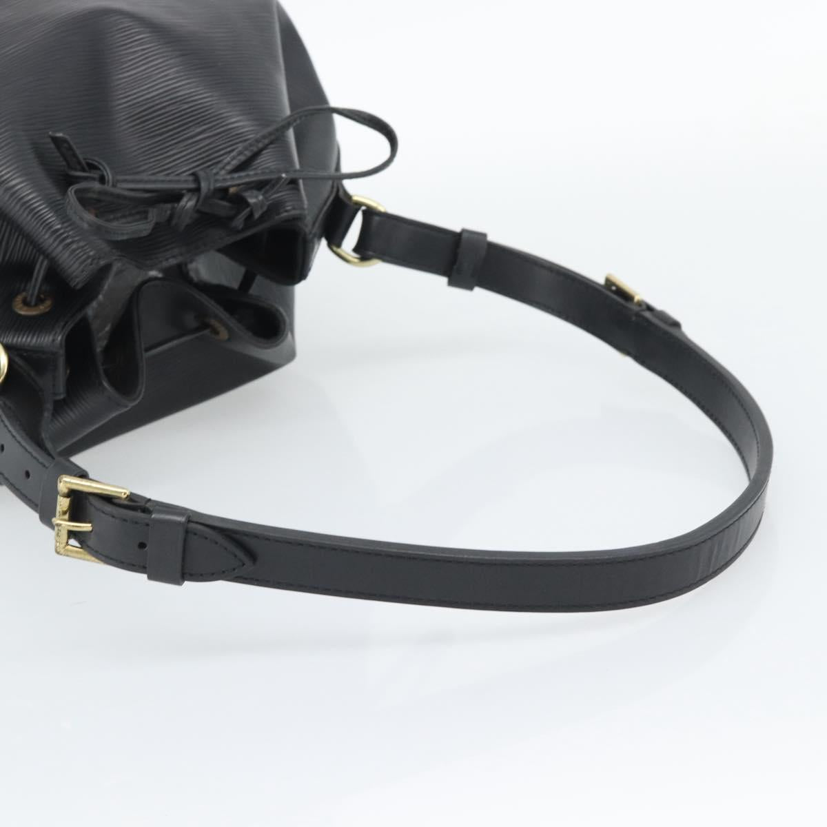 LOUIS VUITTON Epi Petit Noe Shoulder Bag Black M44102 LV Auth 192515