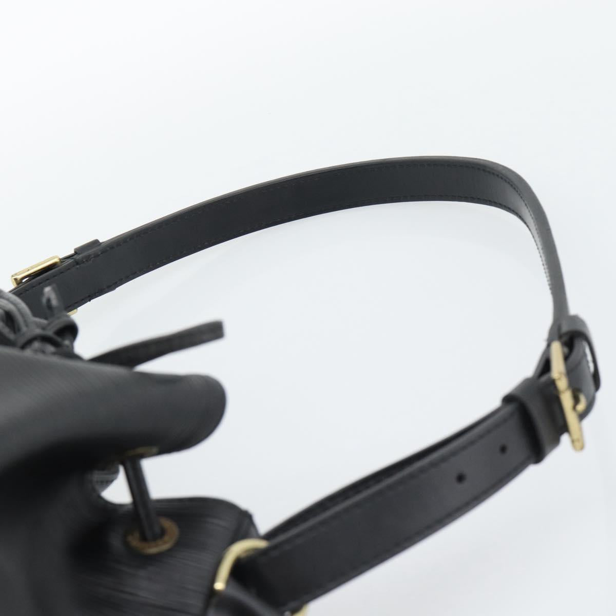 LOUIS VUITTON Epi Petit Noe Shoulder Bag Black M44102 LV Auth 192515