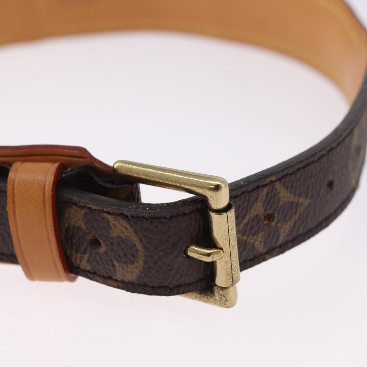 LOUIS VUITTON Monogram Cory Baxter MM Dog Leash M80340 LV Auth 192519