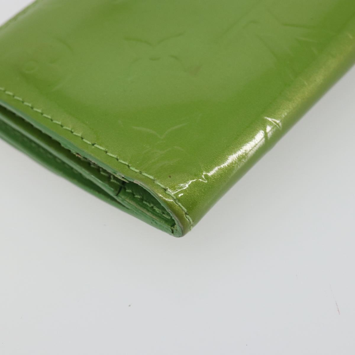 LOUIS VUITTON Monogram Vernis Ludlow Coin Purse Vert Tonic M93631 LV Auth 192520