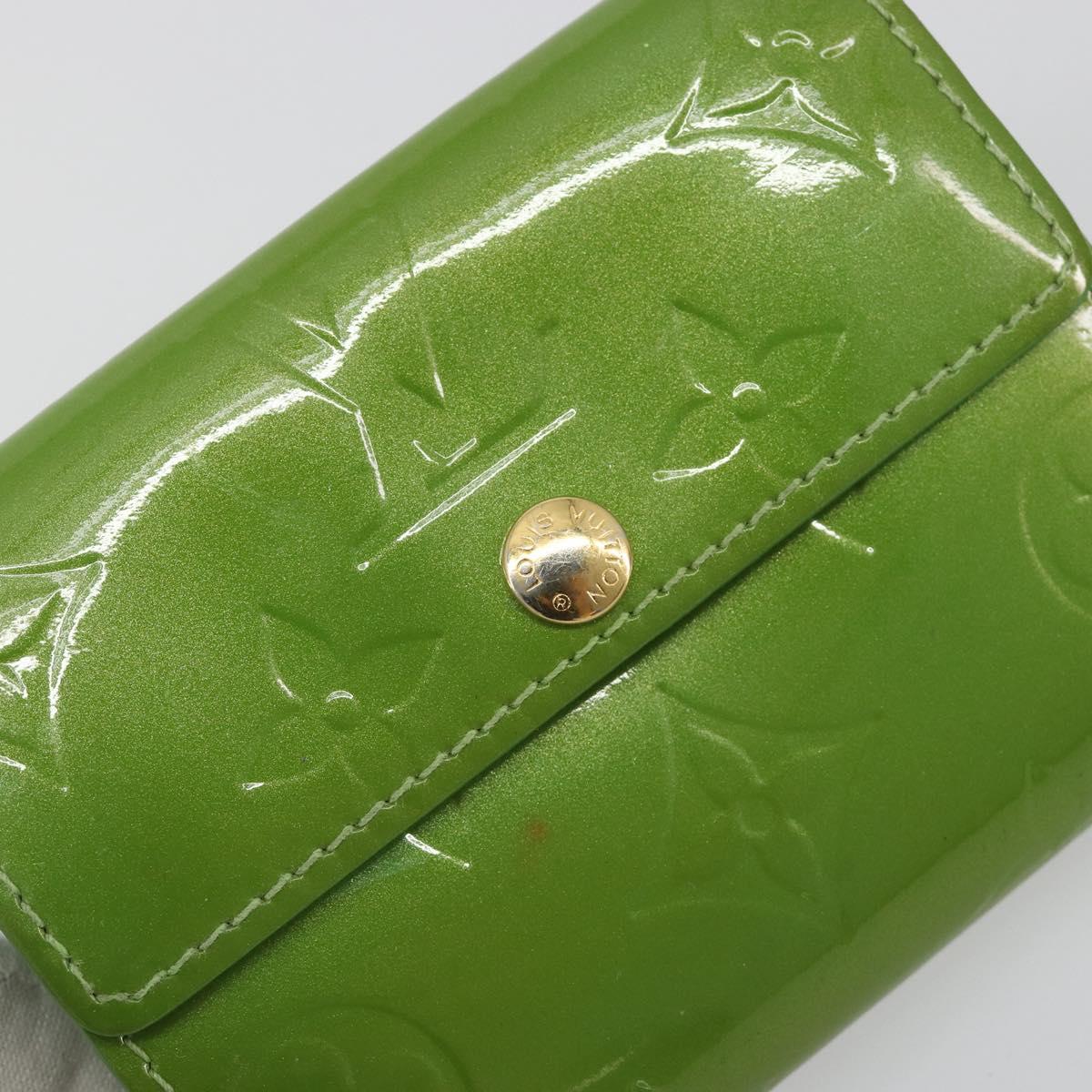 LOUIS VUITTON Monogram Vernis Ludlow Coin Purse Vert Tonic M93631 LV Auth 192520