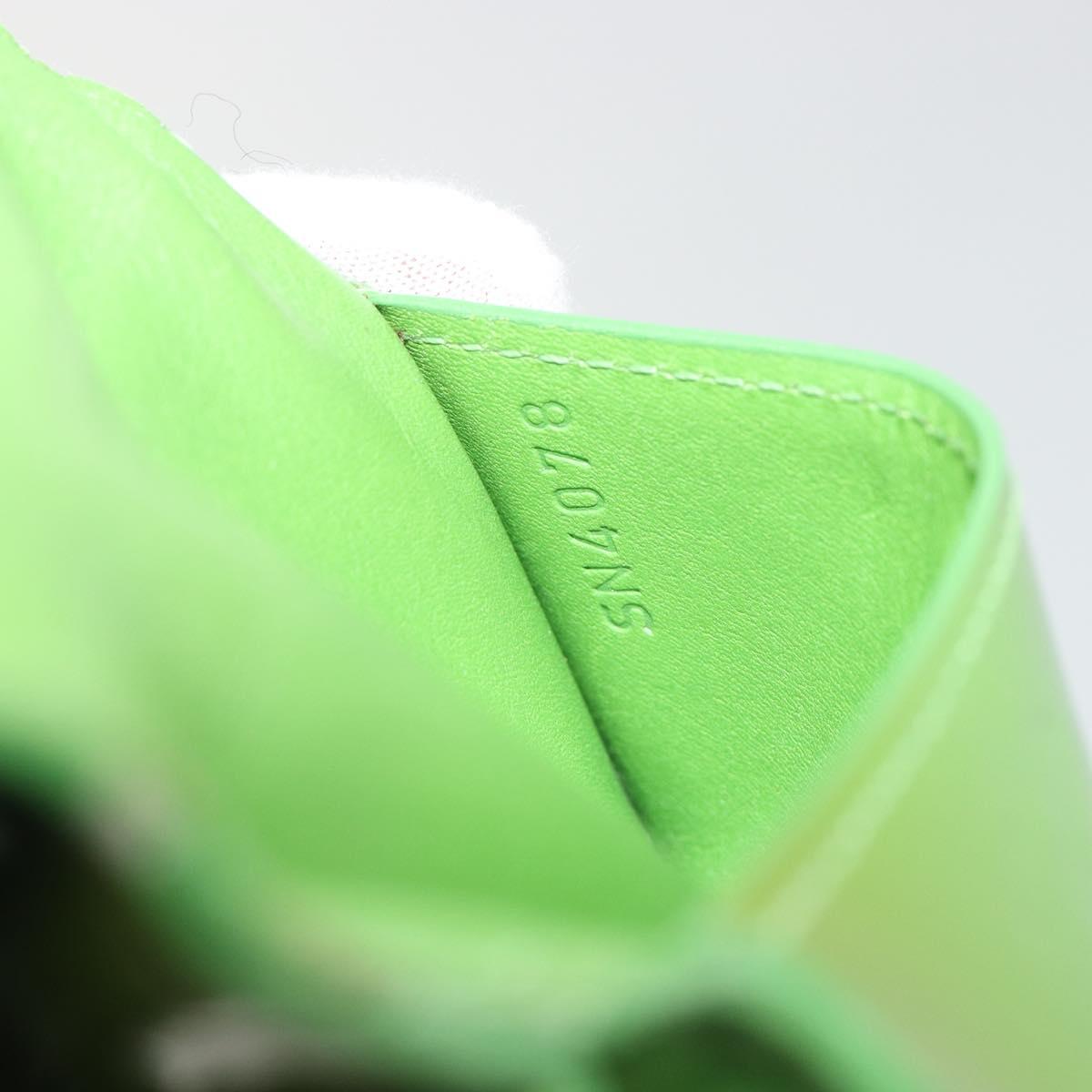 LOUIS VUITTON Monogram Vernis Ludlow Coin Purse Vert Tonic M93631 LV Auth 192520