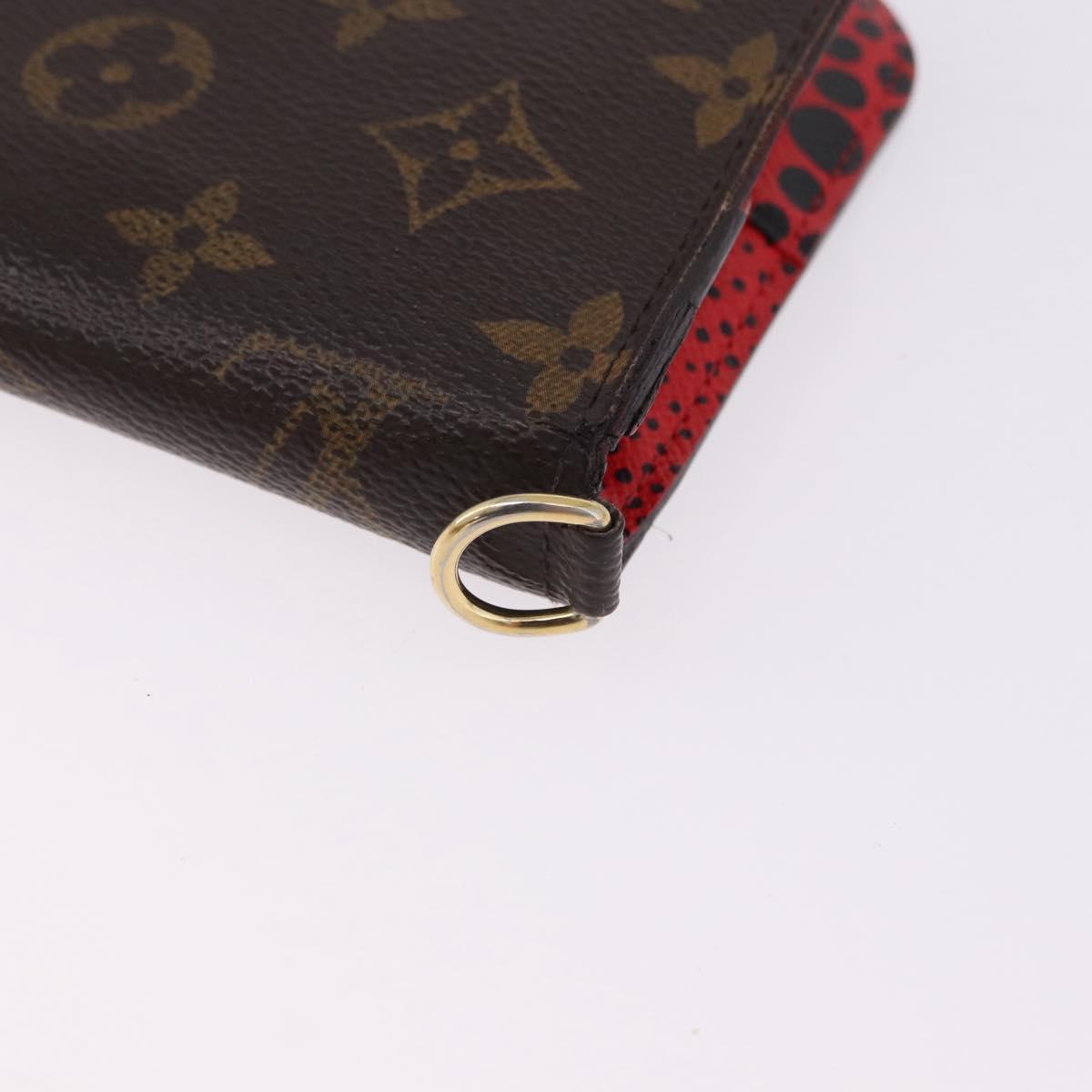 LOUIS VUITTON Monogram PortefeuilleInsolite Long Wallet Rouge M60454 Auth 192548