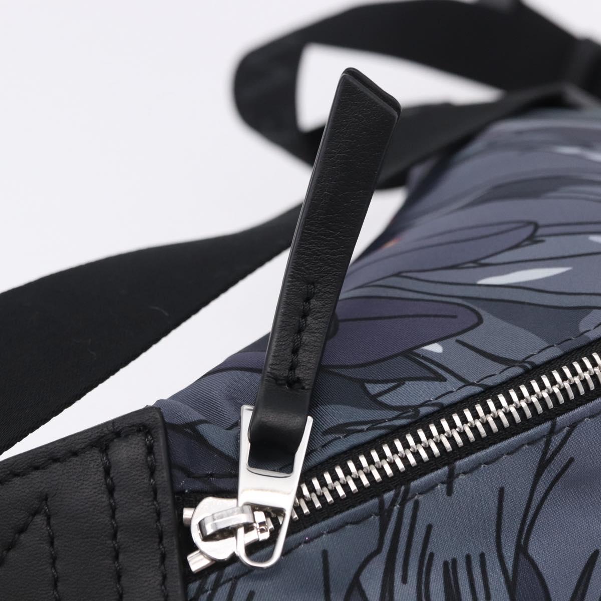 LOEWE LOEWE × Studio Ghibli Howl Bum Bag Nylon Black Gray Auth 192555SM
