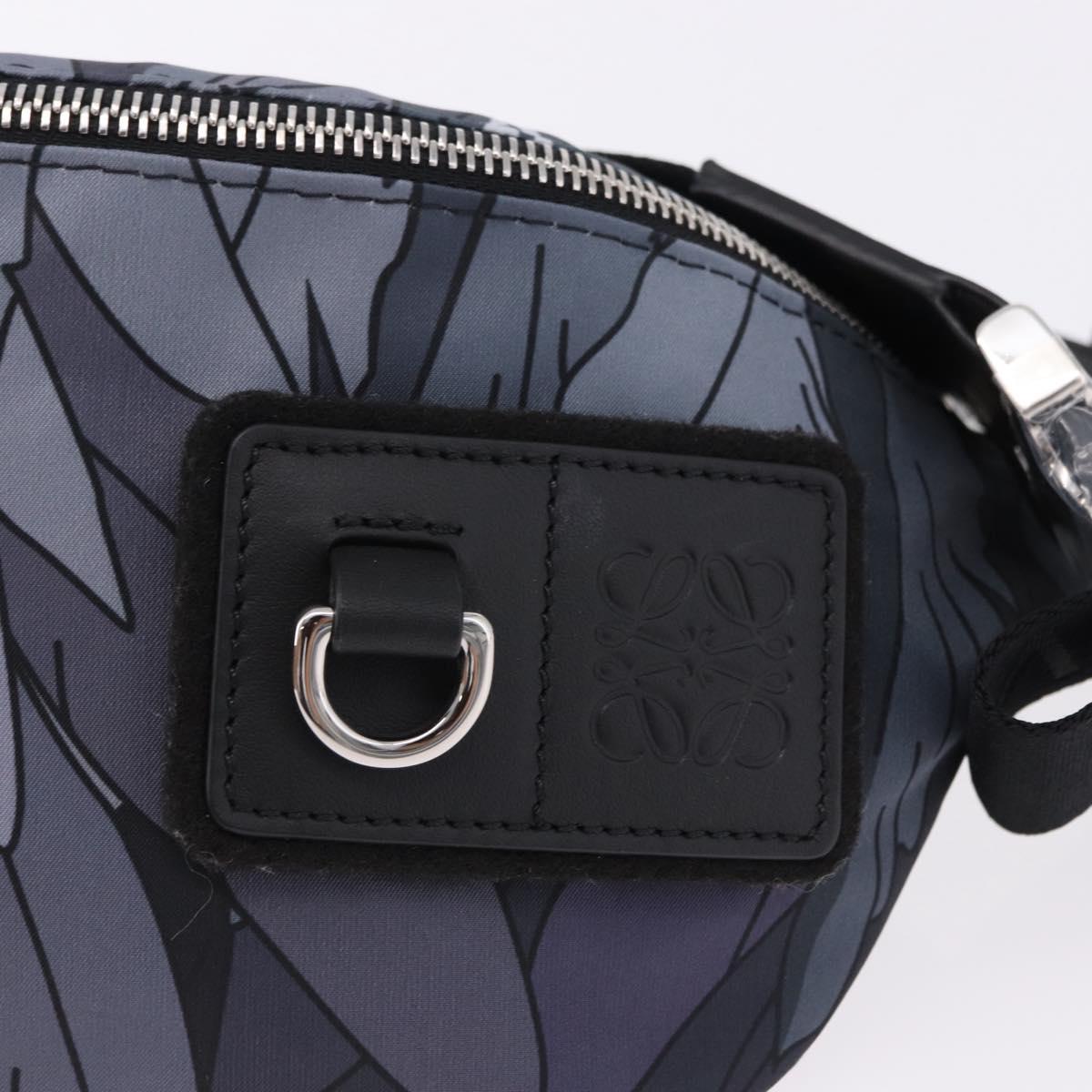 LOEWE LOEWE ~ Studio Ghibli Howl Bum Bag Nylon Black Gray Auth 192555SM