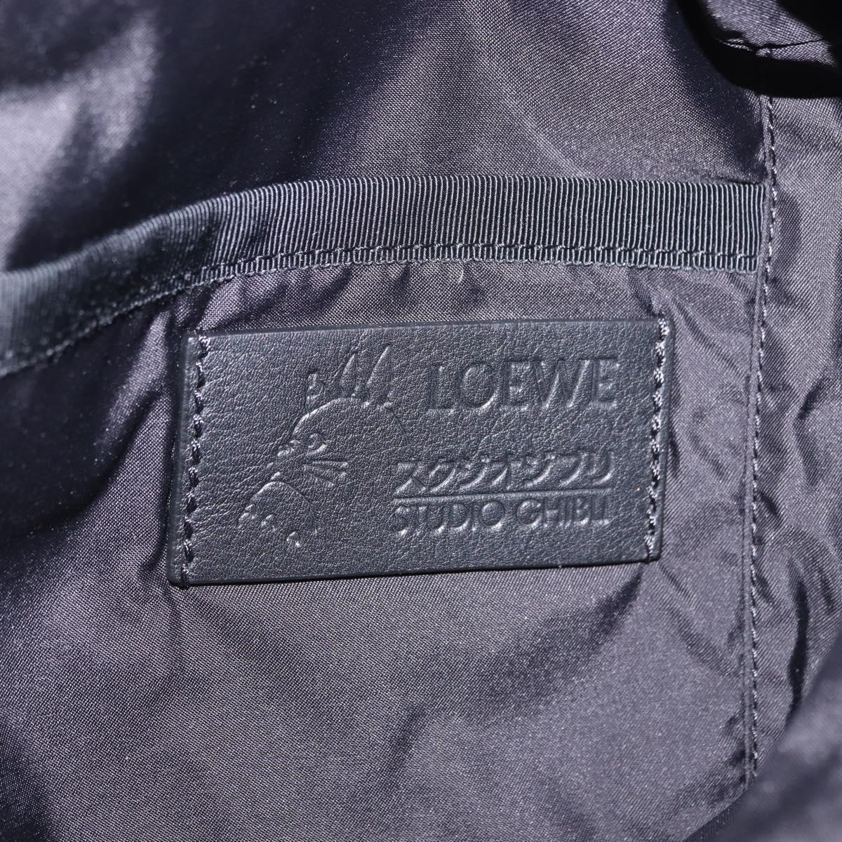LOEWE LOEWE ~ Studio Ghibli Howl Bum Bag Nylon Black Gray Auth 192555SM