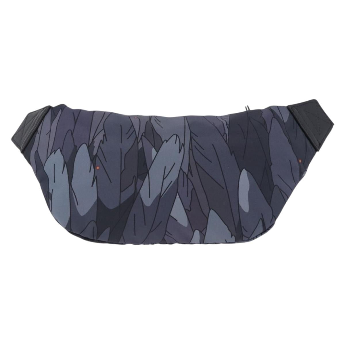 LOEWE LOEWE ~ Studio Ghibli Howl Bum Bag Nylon Black Gray Auth 192555SM
