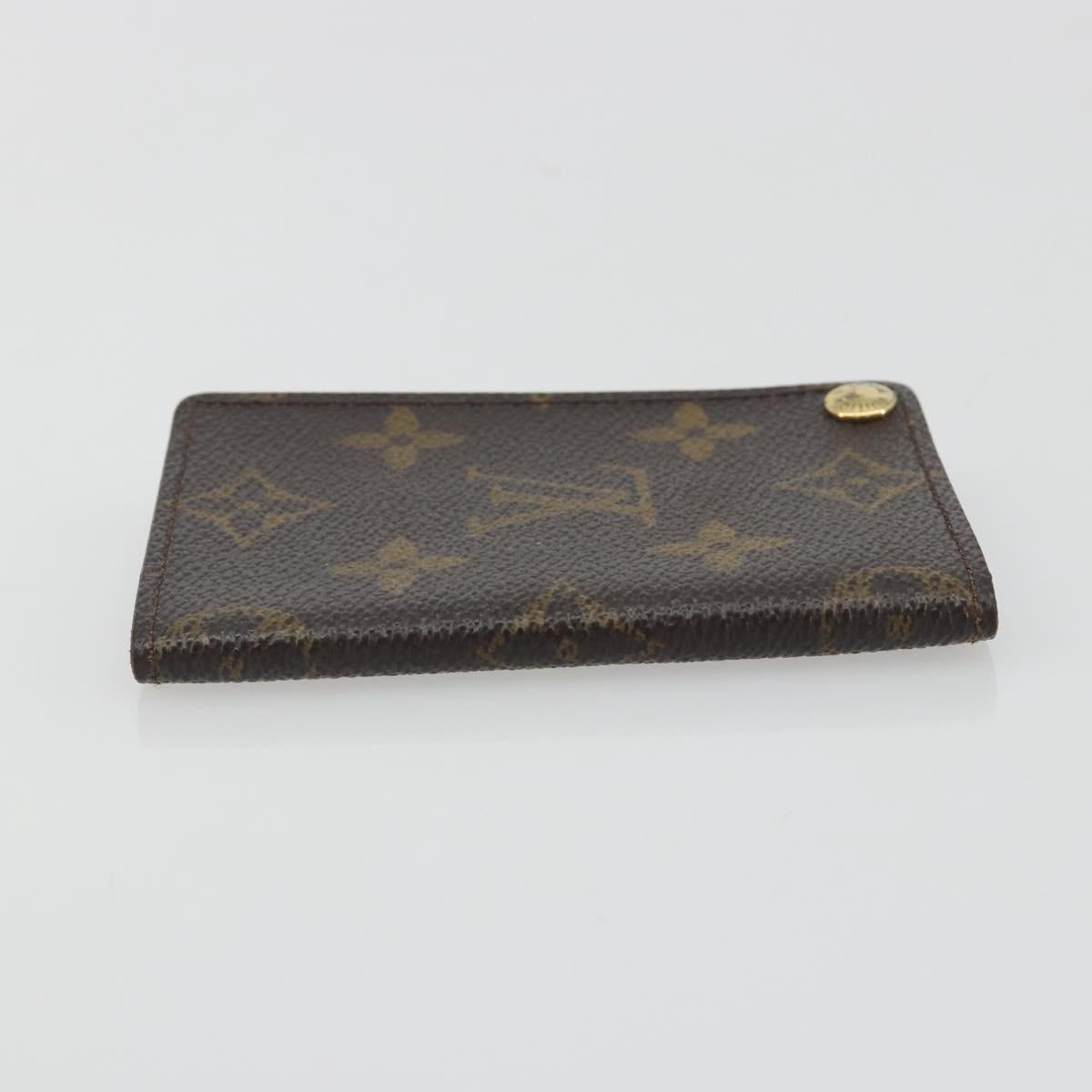 LOUIS VUITTON Monogram Porto Cartes Crdit Pression Card Case M60937 Auth 192559