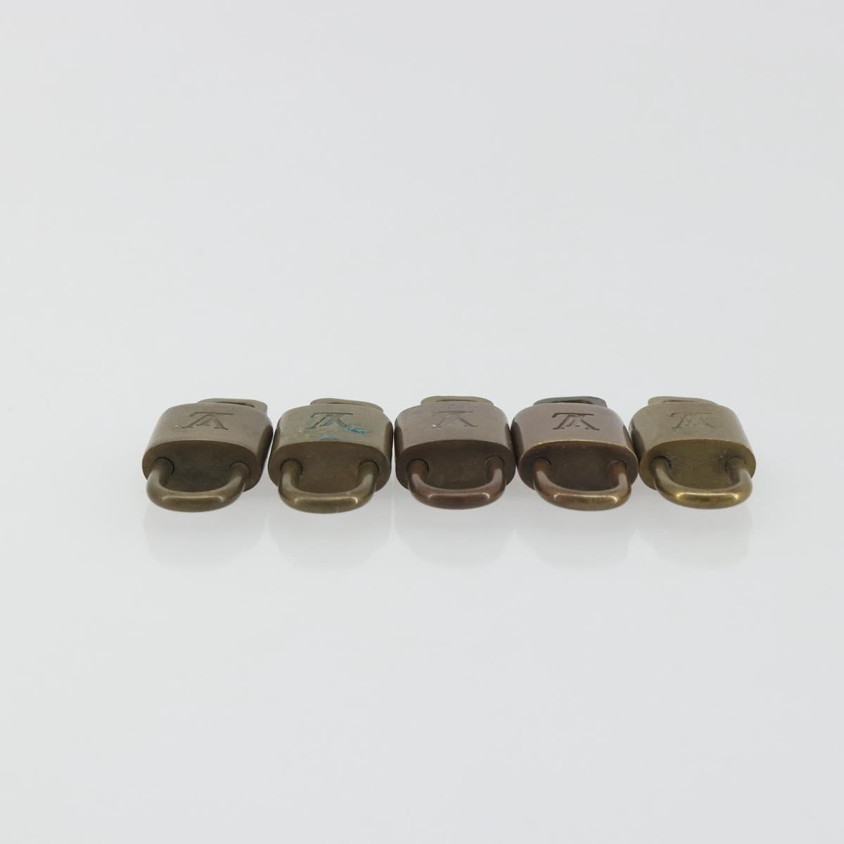 LOUIS VUITTON Padlock 10 Set Padlock metal Gold LV Auth 192560