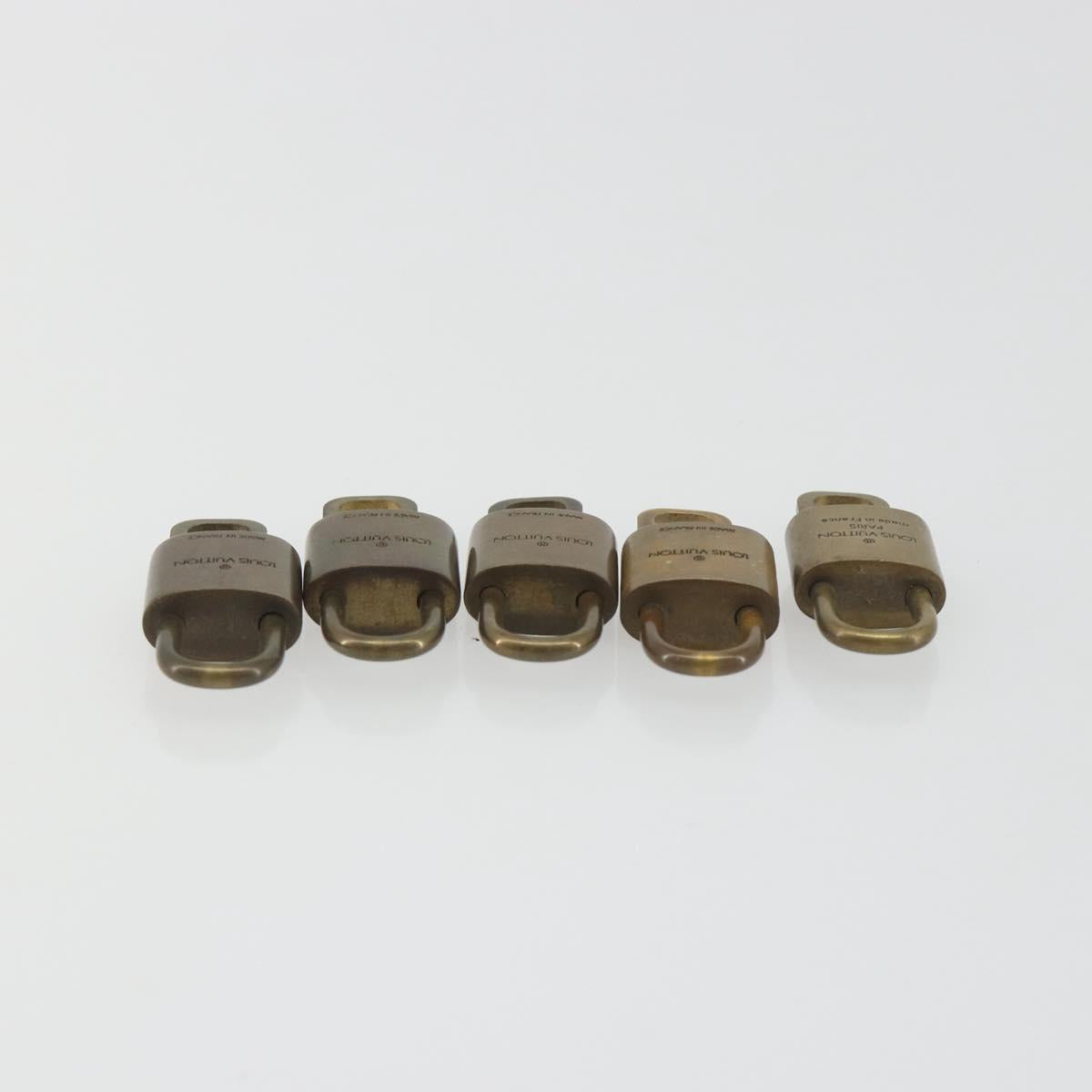 LOUIS VUITTON Padlock 10 Set Padlock metal Gold LV Auth 192565