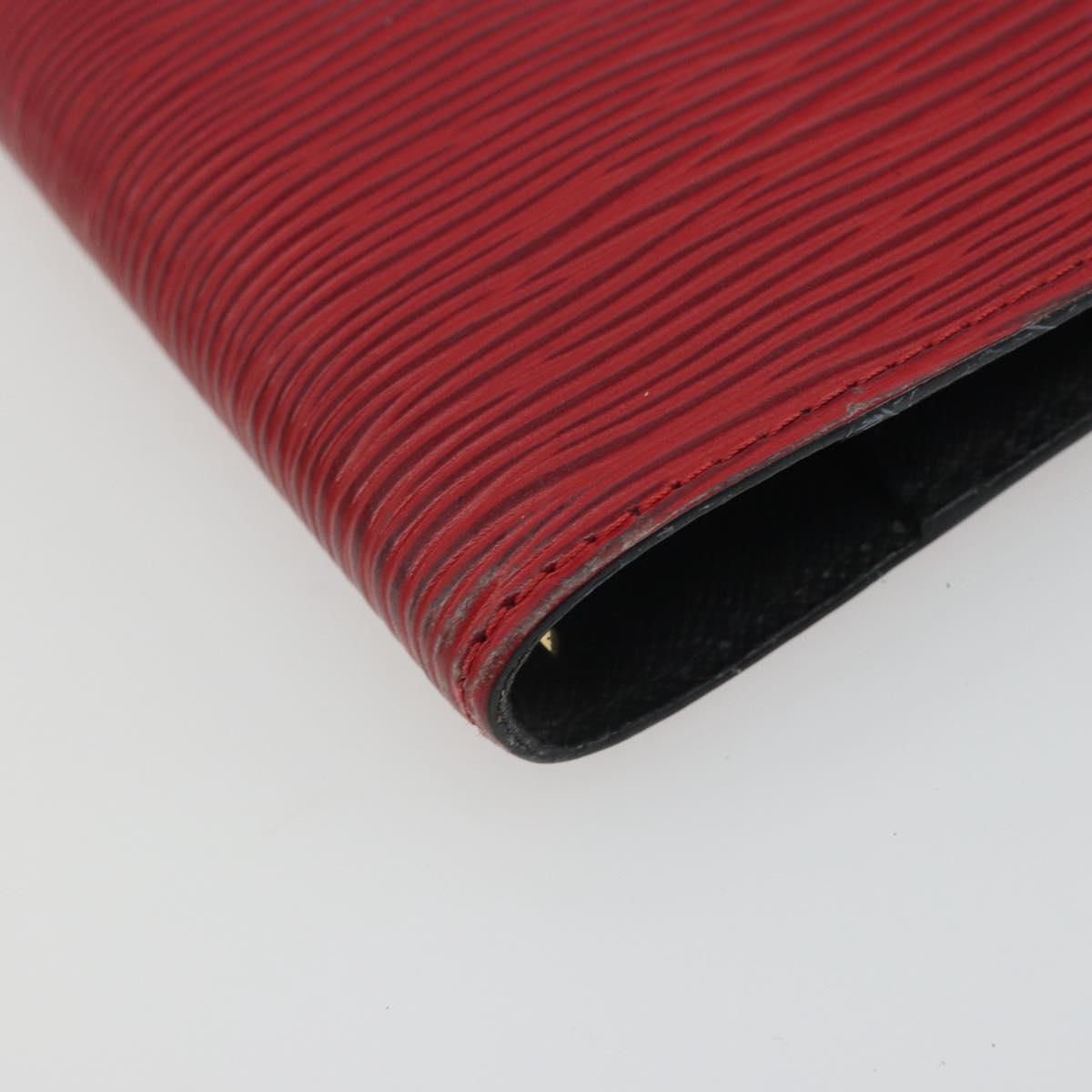 LOUIS VUITTON Epi Agenda PM Day Planner Cover Red R20057 LV Auth 192601