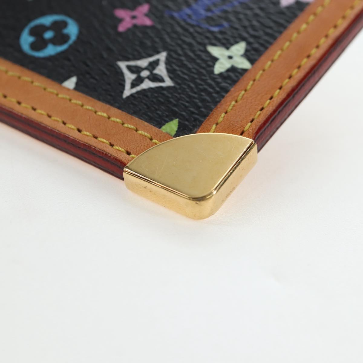 LOUIS VUITTON Monogram Multicolor Pochette Cles Purse Black M13664 Auth 192602M