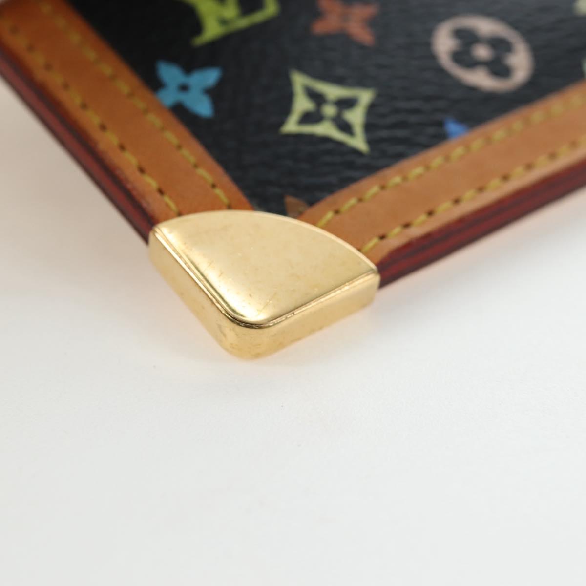 LOUIS VUITTON Monogram Multicolor Pochette Cles Purse Black M13664 Auth 192602M