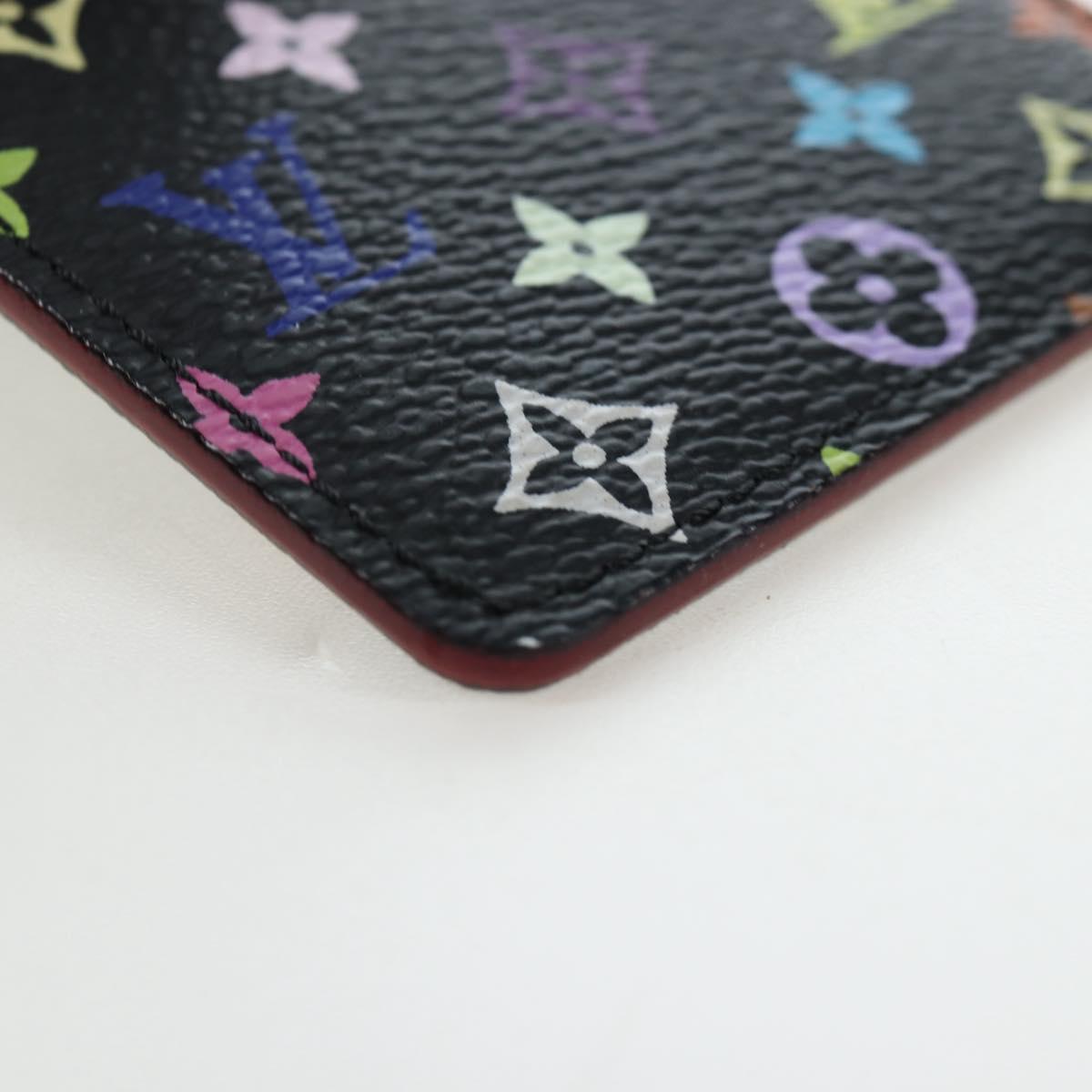 LOUIS VUITTON Monogram Multicolor Etui Hand Mirror Black M92651 LV Auth 192603M