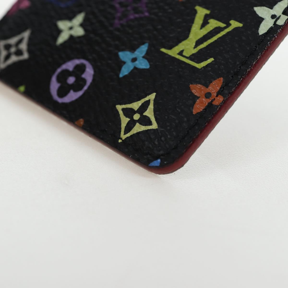 LOUIS VUITTON Monogram Multicolor Etui Hand Mirror Black M92651 LV Auth 192603M
